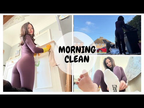 Housewife’s Morning Clean ~ ASMR Sounds ~ Trash Bags ~ Carpet Scrape 