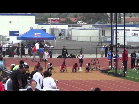 OpenB 100m vs Servite Rosary 3 11 15   Los Alamitos Boys