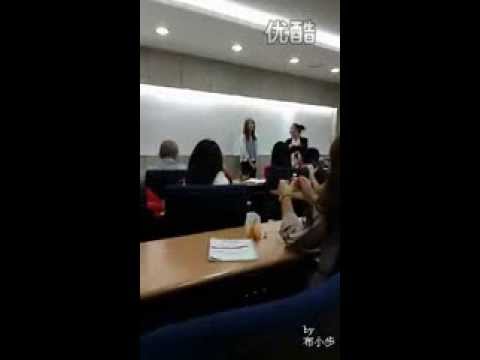 [Fancam] 130923 SNSD Yoona attending class at Dongguk University