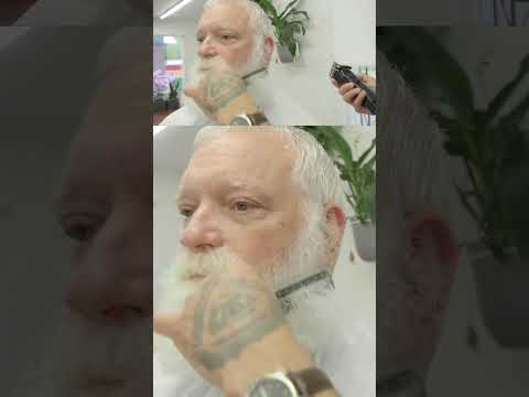 How To Cut Really Grown Out Sideburns #shorts