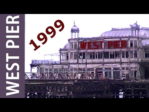 FLASHBACK  1999 Brighton WEST PIER before the big fire - historic footage - vor dem großen Feuer