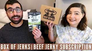 Box of Jerks March 2021 | Beef Jerky Subscription Box | Unboxing & Taste Test