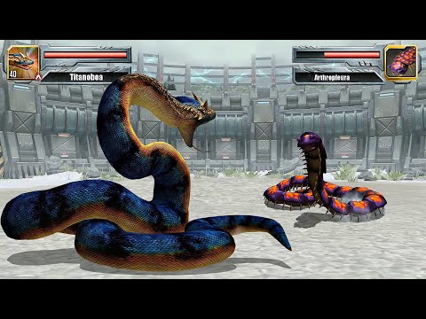 TITANOBOA VS ARTHROPLEURA - CENOZOIC TOURNAMENT || JURASSIC WORLD THE GAME VS JURASSIC PARK BUILDER