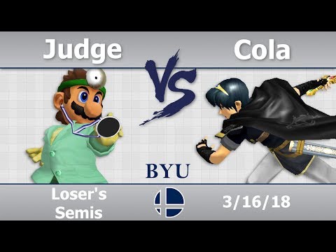Judge vs Cola | Loser's Semis -- BYU Melee Singles 3/16/18