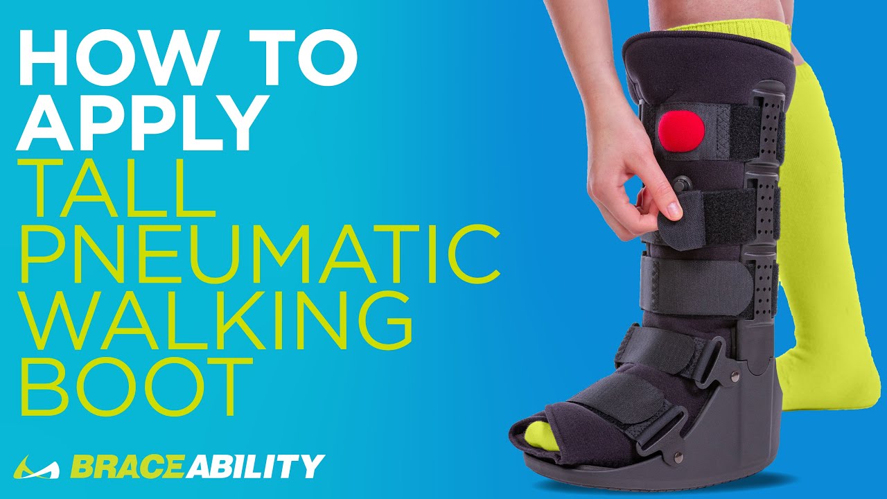 How to Apply BraceAbility Tall Pneumatic Walking Boot