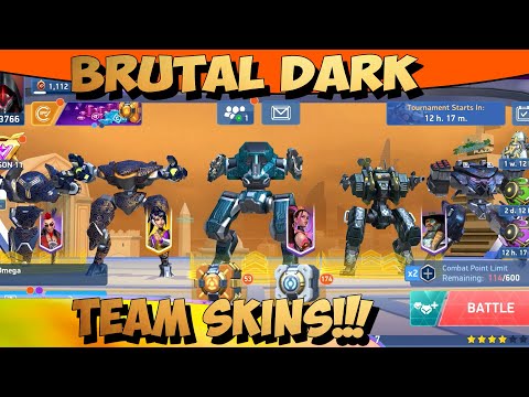 Mech Arena - Gameplay Walkthrough Part 244 - Brutal Dark Team🔥(iOS,Android)
