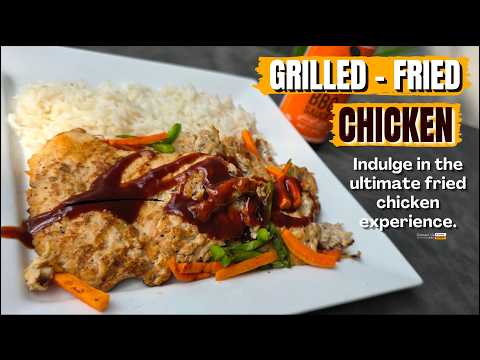 Grill-Fried Chicken Recipe|Juicy & Smoky Grilled Chicken |Restaurant Style at Home| Kitchen Closeup 
