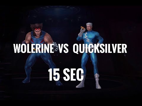 [Marvel Future Fight] Beating Quicksilver world boss under 15 seconds : New Uniform WOLVERINE