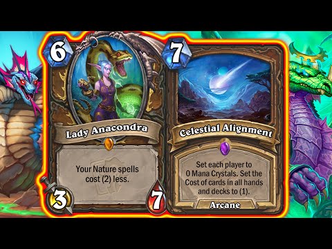 Lady Anacondra + Celestial = BROKEN! Big Nature Druid! Barrens Mini-Set Wild | Hearthstone