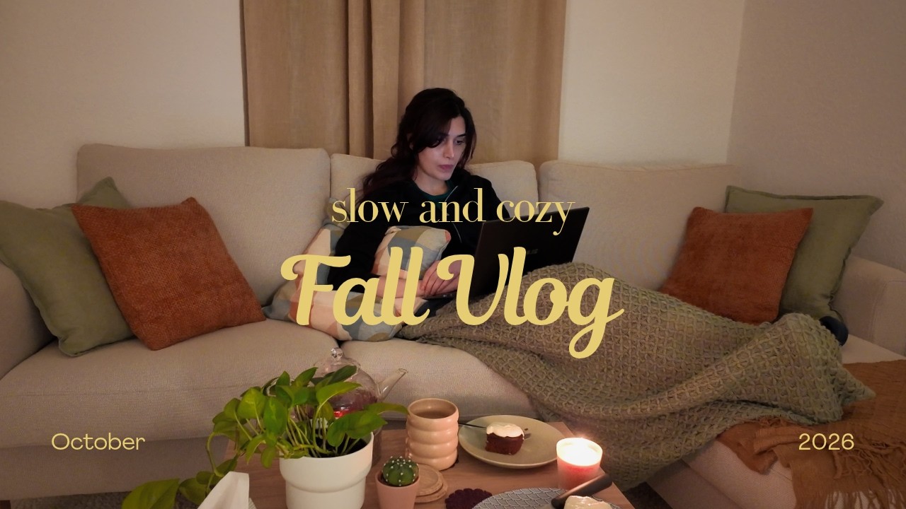🍁ولاگ پاییزی - پیاده روی توی طبیعت و پخت کیک کدو حلوایی| cozy fall vlog🍂