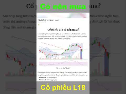 F186 - Có nên mua cổ phiếu L18? | Thị trường Chứng khoán