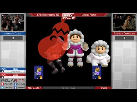 CFL Smackdown 153 Melee - Harriet + Colbol vs Gahtzu + Drunksloth - Doubles Losers Finals