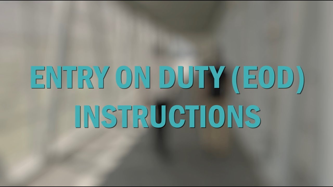 What to Expect: EOD