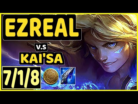 JUZINHO (EZREAL) vs KAI'SA - 7/1/8 KDA BOTTOM ADC GAMEPLAY - BR Ranked GRANDMASTER