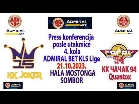 Press konferencija KK Joker  KK Cacak 94 QUANTOX  - 21.10.2023.