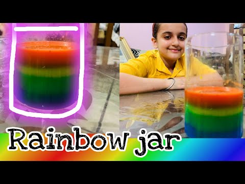 How to make a rainbow jar at home || DIY || Decoration