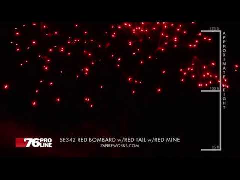 SE342 7s FanSlice Red Bombard w/ Red Tail w/ Red mine (30mm)
