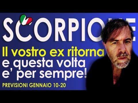 SCORPIONE ♏Il vostro ex ritorna e questa volta PER SEMPRE! (Lettura Tarocchi Gennaio 01-20)