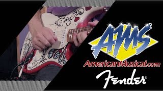 Video thumbnail for Fender LE Jimi Hendrix Monterey Stratocaster Performance - American Musical Supply by American Musical Supply