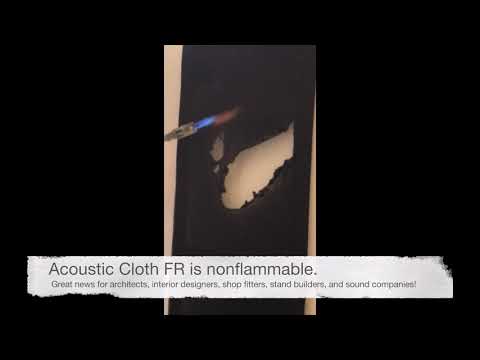 Video: Speaker Cloth FR flame retardant black (210)