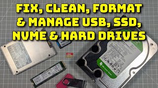 Fix, Clean, Format, Clone and manage all your USB, SDD, NVMe and Hard Drives with Partition Wizard