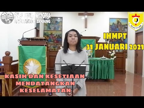 Ibadah Hari Minggu Persekutuan Teruna (IHMPT), Minggu, 31 Januari 2021