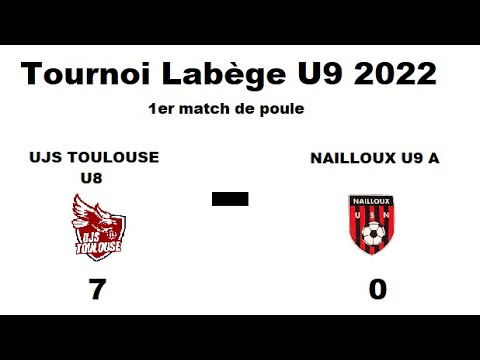 UJS Toulouse U8 vs Nailloux U9 . Tournoi U9 Labège Mars 2022