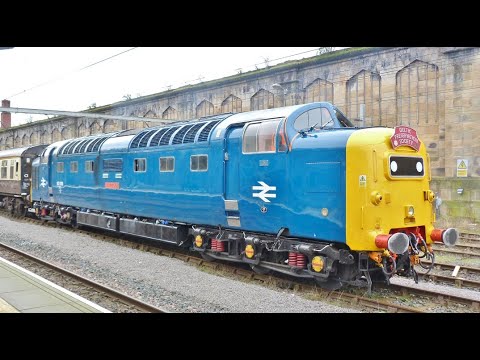 Class 55 Deltic No 55009 Alycidon at Carlisle on 29th March 2023 on a test run