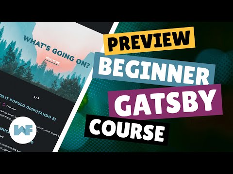 Preview - Beginner Gatsby Course