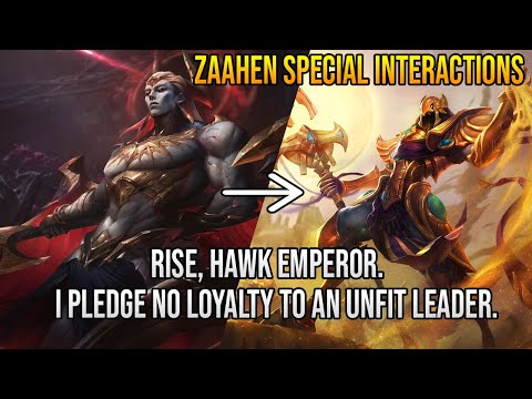 New Champion Zaahen Special Interactions & Voice Lines - Quotes - League of Legends