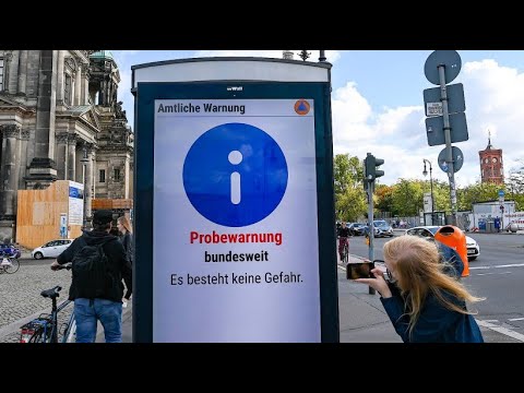 First nationwide warning day is bumpy