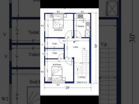 20' X 30' House plan 20*30 feet ghar ka naksa ||