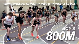 2025 Indiana Runner Indoor Invite - Boy's 800M - Andrew Strong
