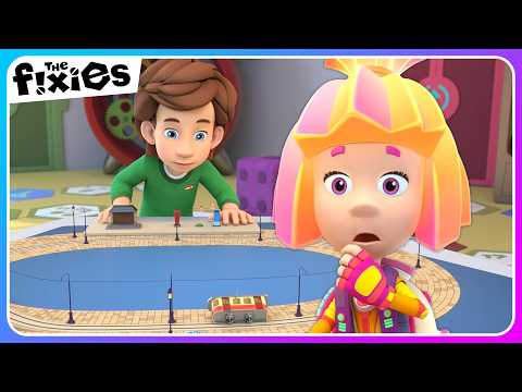 The Tram Has Come Off The Tracks 😱 | The Fixies | Educational Cartoons For Kids - Kingdom Kids Zone, Little Learners - The Fixies