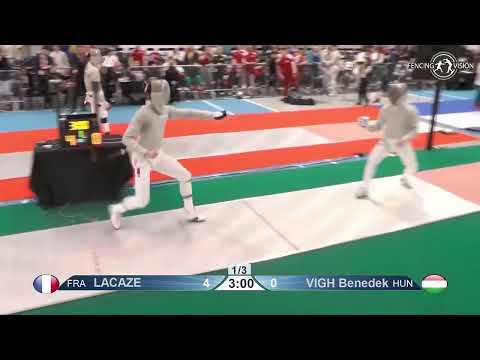 European Championships 2023 JMS - L32 - Alexandre Lacaze FRA v Benedek Vigh HUN