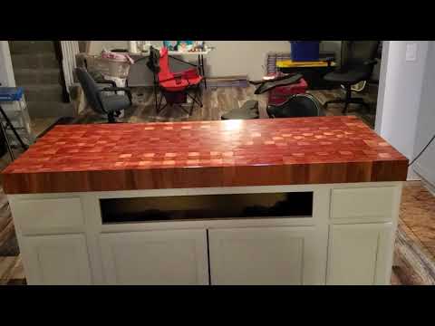 Island butcherblock countertop
