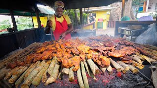 Insane Jamaican Jerk BBQ!! HUGE MEAT PIT + Jerk Champion in Montego Bay, Jamaica! 🇯🇲 - YouTube
