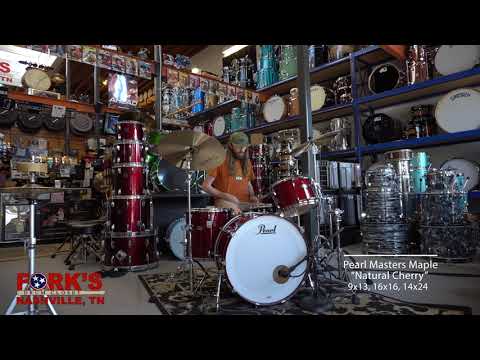 Pearl Masters Maple 3pc Drum Kit - "Natural Cherry Gloss Lacquer"