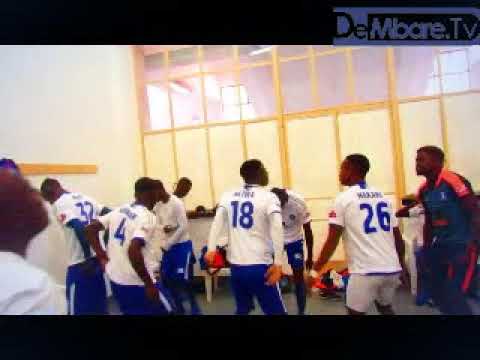 Dynamos teamsinging in dressing room