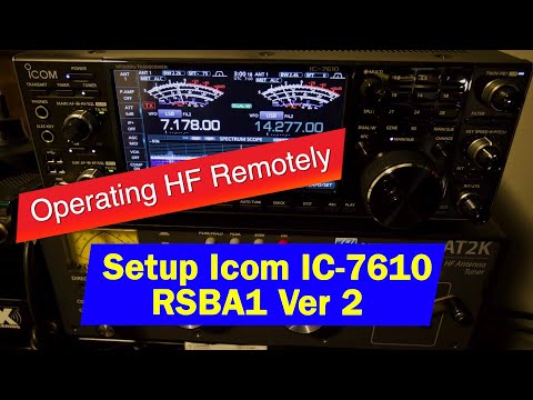 Icom IC-7610 HF Remote Control with the RSBA1 V2 software | How to set up IC7610 with RSBA1 Software