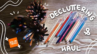 DECLUTTERING di penne e nuovi acquisti #temufinds ✨