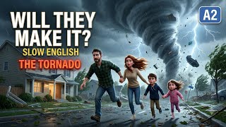 Can the Family Survive the Tornado? | Slow English Listening for Beginners (A1-A2 Level)