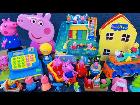 10 Minutes Satisfying with Unboxing Peppa Pig Swimming Pool Playset ASMR | Review Toys