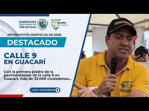 Colocan primera piedra de obra en Guacarí