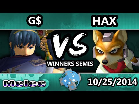 Smash League; NY - VGBC | Hax (Fox) Vs. G$ (Marth)) SSBM Winners Semis - Smash Melee