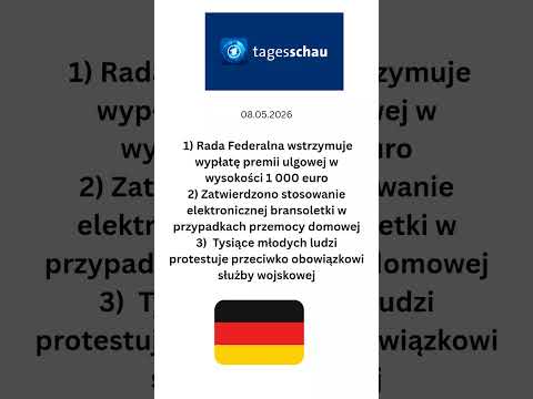 Niemiecki dziennik telewizyjny @tagesschau 8 maja