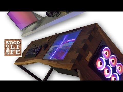 SLABRIPPER - EPIC LIVE EDGE SLAB DESK PC | EPIC Wooden PC Builds
