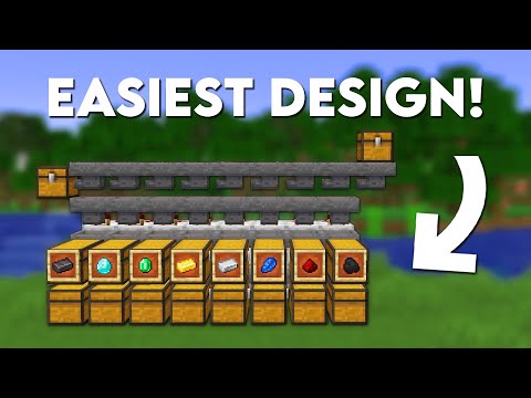 Minecraft EASY Automatic Sorting System 1.21 Tutorial - Auto sorter