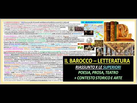 The BAROQUE in LITERATURE: A simple and complete summary for high school students