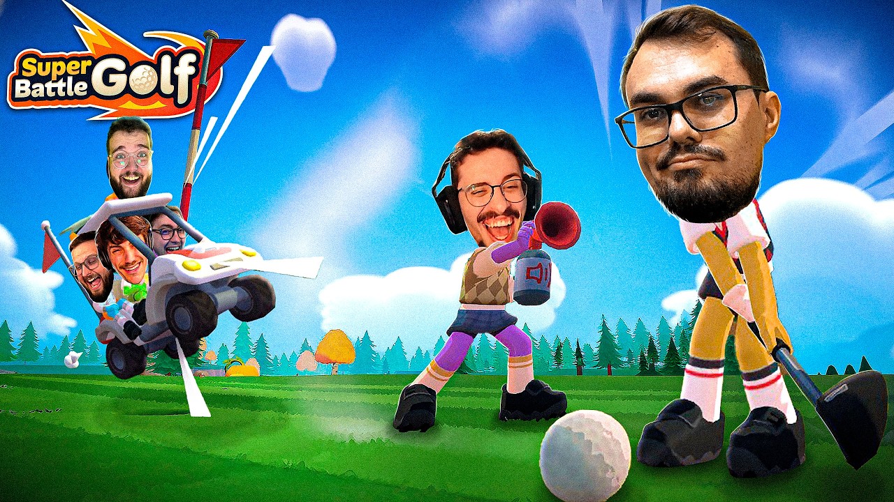 UM JOGO DE GOLF QUE DA PRA ATRALAHAR SEUS AMIGOS - Super Battle Golf